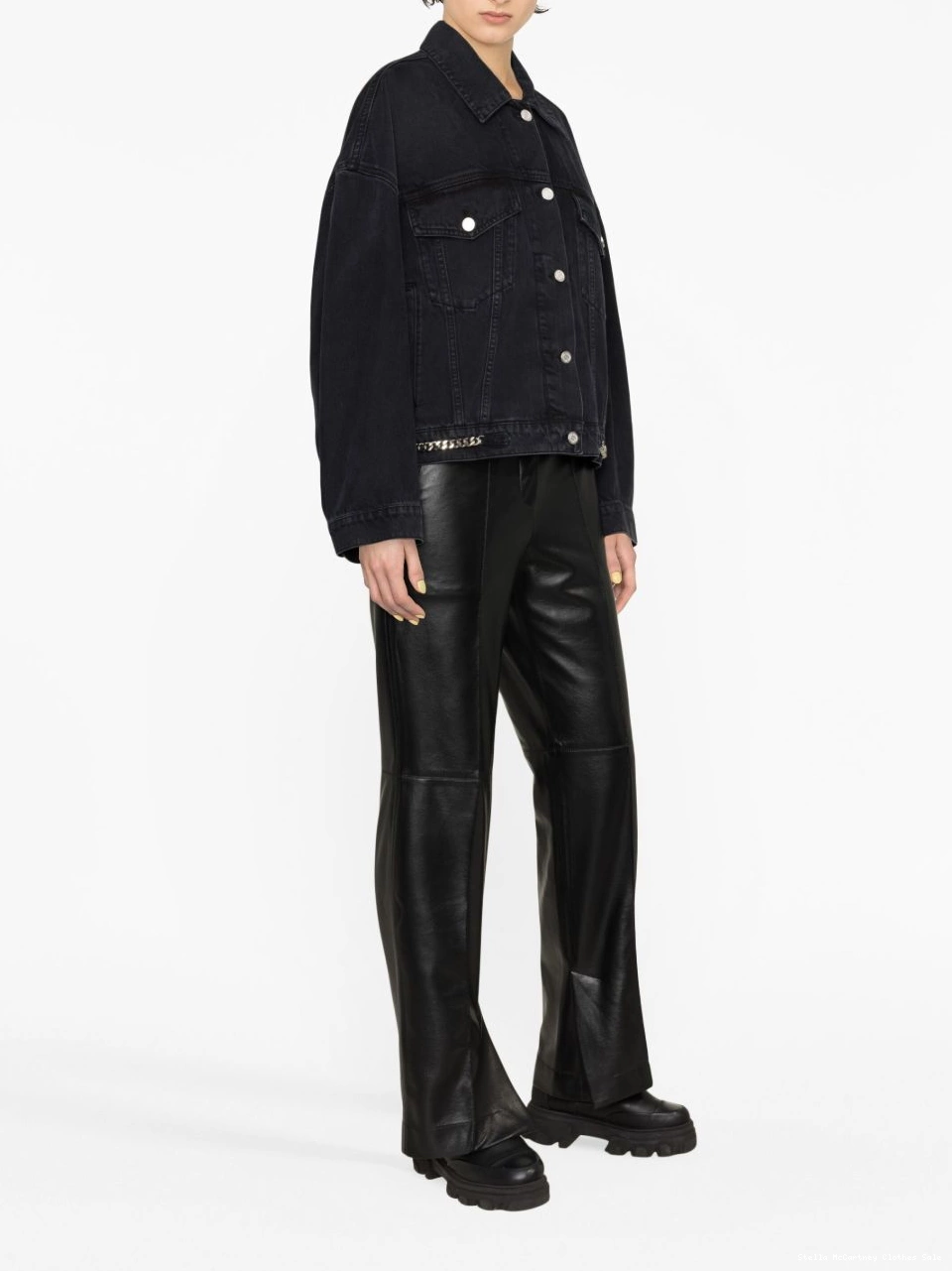 Affordable McCartney button-up jacket denim Stella Women 0716